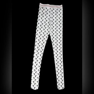Marine Serre Moon Print Leggings White Black Stretch | Size XS | NWOT